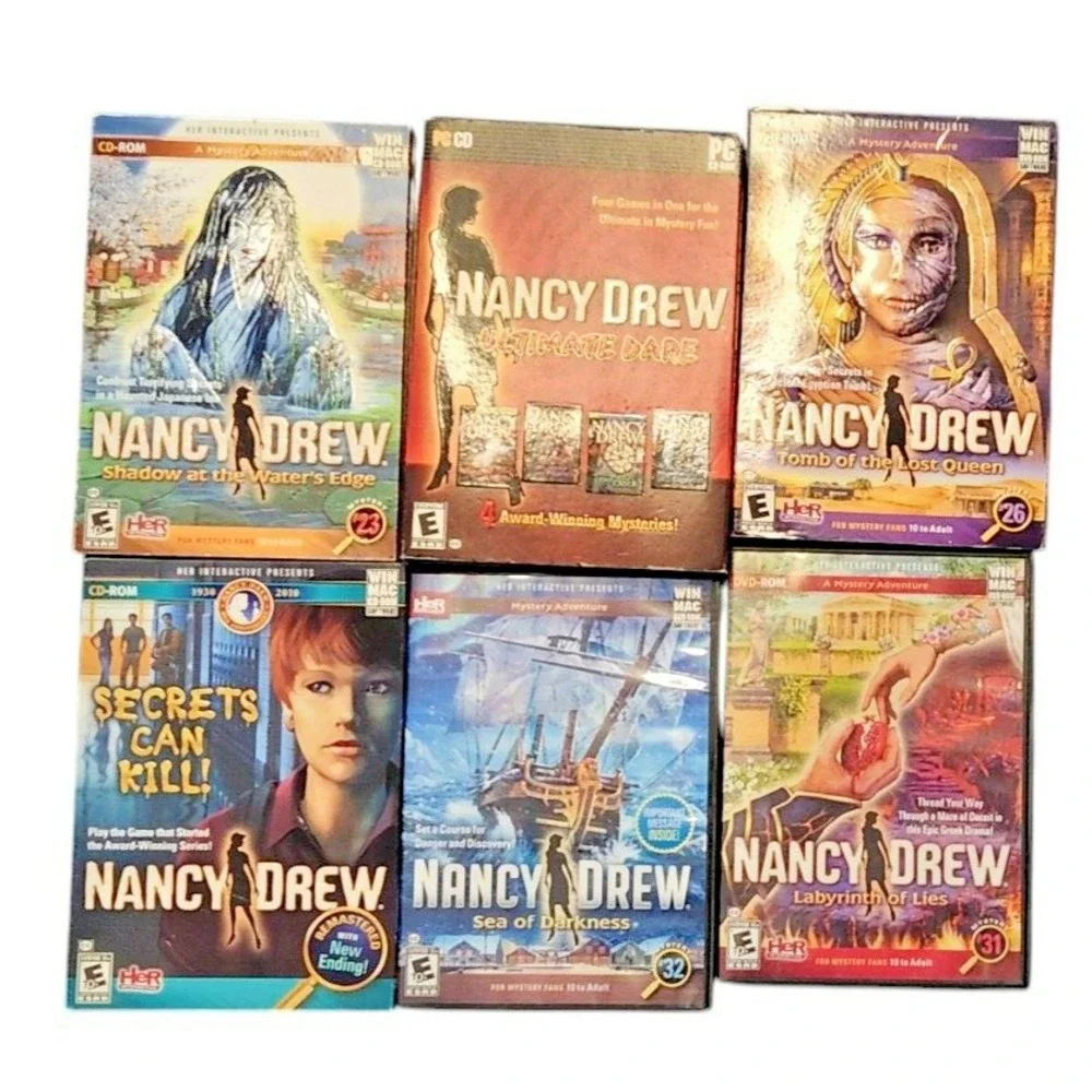 Nancy Drew PC‎ CD Rom Game Lot